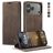 CaseMe 013 Housse iPhone 17 Pro Etui Porte-Monnaie - Coffee