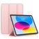 Mobigear Tri-Fold Gel Coque iPad 11 (2025) Etui en TPU,Similicuir - Rose
