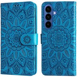 Mobigear Sunflower Housse Samsung Galaxy S26 Plus Etui Porte-Monnaie - Bleu