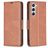 Mobigear Excellent Housse Samsung Galaxy S25 Etui Porte-Monnaie - Marron