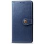 Mobigear Snap Button Housse OPPO A9 (2020) Etui Porte-Monnaie - Bleu