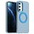 Mobigear Shockproof Samsung Galaxy A16 MagSafe Plastique rigide Coque arrière - Bleu