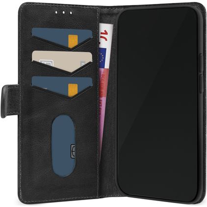 Mobilize Premium Gelly Wallet Housse iPhone 12 Etui Porte-Monnaie - Noir