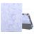 Mobigear Tri-Fold Marble Coque iPad 9 (2021) Etui + Porte-crayon - Violet