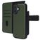Mobiparts iPhone 17 Coque Cuir véritable Étui 2en1 avec coque amovible Portefeuille - Vert