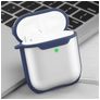 Mobigear Shockproof Coque Apple AirPods 1 Coque Rigide Antichoc - Dark Blue