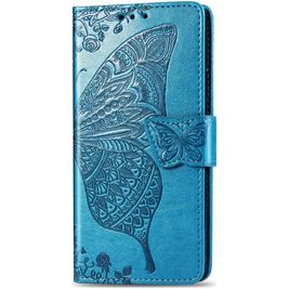 Mobigear Butterfly Housse Samsung Galaxy A30s Etui Porte-Monnaie - Bleu