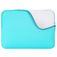 Mobigear Basics Pochette Ordinateur portable 16 Pouces Housse ordinateur - Bleu
