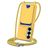 Mobigear Lanyard Card Samsung Galaxy S26 Coque avec cordon en Silicone et Porte-Cartes - Jaune