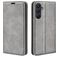 Mobigear Retro Slim Housse Samsung Galaxy A26 Etui Porte-Monnaie - Gris
