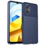 Mobigear Groove Coque POCO M5 Coque arrière en TPU Souple - Bleu