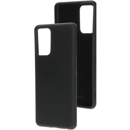 Mobiparts Coque Samsung Galaxy A72 Coque arrière en Silicone - Noir