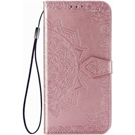 Mobigear Mandala Bookcase Case Rose Gold Motorola Hyper One