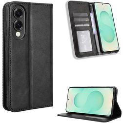 Mobigear Sensation Housse Samsung Galaxy S25 Edge Etui Porte-Monnaie - Noir