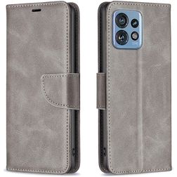 Mobigear Excellent Housse Motorola Edge 40 Pro Etui Porte-Monnaie - Gris