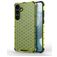 Mobigear Honeycomb Coque Samsung Galaxy S24 Plus Coque arrière Rigide Anti-Chocs - Vert