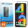 Mobigear Premium Google Pixel 4a Verre trempé Protection d'écran - Compatible Coque - Noir (Lot de 2)