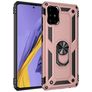 Mobigear Armor Ring Coque Samsung Galaxy A51 Coque arrière Rigide Anti-Chocs avec Anneau-Support - Rose doré