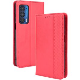 Mobigear Sensation Housse Motorola Edge (2021) Etui Porte-Monnaie - Rouge