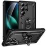 Mobigear Armor ring Coque Samsung Galaxy S25 Ultra Coque arrière Rigide Anti-Chocs avec Anneau-Support - Noir