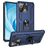 Mobigear Armor Ring Coque Xiaomi Mi 11 Lite Coque arrière Rigide Anti-Chocs avec Anneau-Support - Bleu