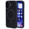 Mobiparts Slim Line iPhone 16 MagSafe Plastique rigide Coque arrière - Onyx Black