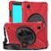 Mobigear SureGrip XGuard Coque Samsung Galaxy Tab A7 Lite Coque arrière en Plastique rigide,Silicone + Bandoulière + Support Amovible - Rouge