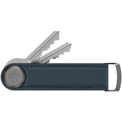 Valenta Key Oranizer SNAP Organisateur de Clés en Cuir pour 2-7 clés - Bleu