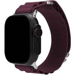 Mobilize Alpine Bracelet Nylon Apple Watch Fermeture boucle ardillon - 42/41/40/38 mm - Bordeaux