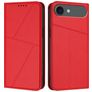 Mobigear Frosted Flip Housse iPhone Air Etui Porte-Monnaie - Rouge