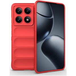 Mobigear Bumpy Coque Xiaomi 14T Pro Coque arrière en TPU Souple - Rouge
