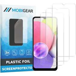 Mobigear Samsung Galaxy A03s Protection d'écran Film - Compatible Coque (Lot de 3)