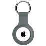Xccess Keychain Coque Apple AirTag Porte-clés en Silicone Souple - Ash