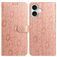 Mobigear Flowers Housse iPhone 17 Etui Porte-Monnaie - Rose doré