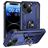 Mobigear Armor Ring Coque iPhone 15 Coque arrière Rigide Anti-Chocs avec Anneau-Support - Bleu
