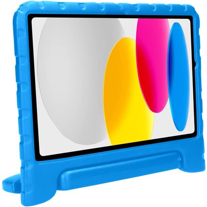 Mobiparts Kids Coque iPad 10 (2022) Coque de tablette pour enfants avec Poignée Enfants en EVA - Bleu