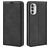 Mobigear Retro Slim Housse Motorola Moto G52 Etui Porte-Monnaie - Noir