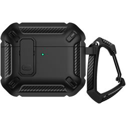 Mobigear Armor Clip Coque Apple AirPods 4 Coque Rigide - Noir