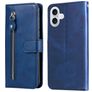Mobigear Zipper Housse iPhone 17 Etui Porte-Monnaie - Bleu