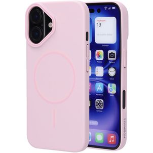 Mobiparts Slim Line Coque iPhone 16 MagSafe Coque arrière Rigide - Blush Pink