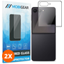 Mobigear Premium Samsung Galaxy Z Flip 7 Verre trempé Protection d'écran - Compatible Coque - Noir (Lot de 2)