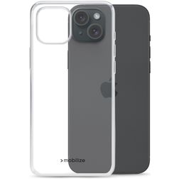Mobilize Gelly Coque Transparente iPhone 15 Plus Coque arrière en TPU Souple - Transparent