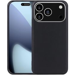 Mobigear Basics Coque iPhone 17 Pro Coque arrière en TPU Souple - Noir