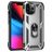Mobigear Armor Ring Coque iPhone 13 Pro Max Coque arrière Rigide Anti-Chocs avec Anneau-Support - Argent