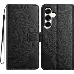 Mobigear Mandala Housse Samsung Galaxy A17 Etui Porte-Monnaie - Noir