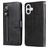 Mobigear Zipper Housse iPhone 17 Etui Porte-Monnaie - Noir