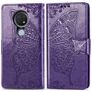 Mobigear Butterfly Housse Nokia 7.2 Etui Porte-Monnaie - Violet