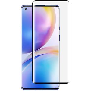 Mobigear Curved OnePlus 9 Pro Verre trempé Protection d'écran - Compatible Coque - Noir
