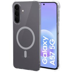 Mobiparts Classic Coque Transparente Samsung Galaxy A57 MagSafe Coque arrière en TPU Souple - Transparent