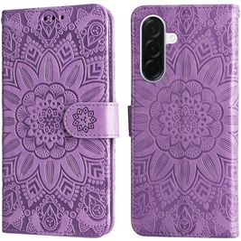 Mobigear Sunflower Housse Samsung Galaxy A37 Etui Porte-Monnaie - Violet